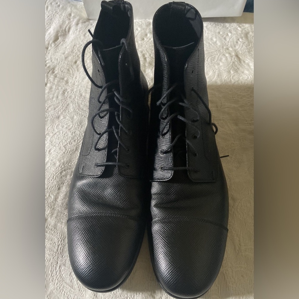 Prada Mens Seffiano Leather boots